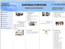 Tablet Screenshot of eurofurnitureonline.net